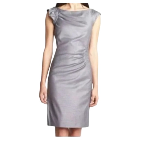 Hugo Boss Daperla Midi Dress Grey Size S - Picture 1 of 10
